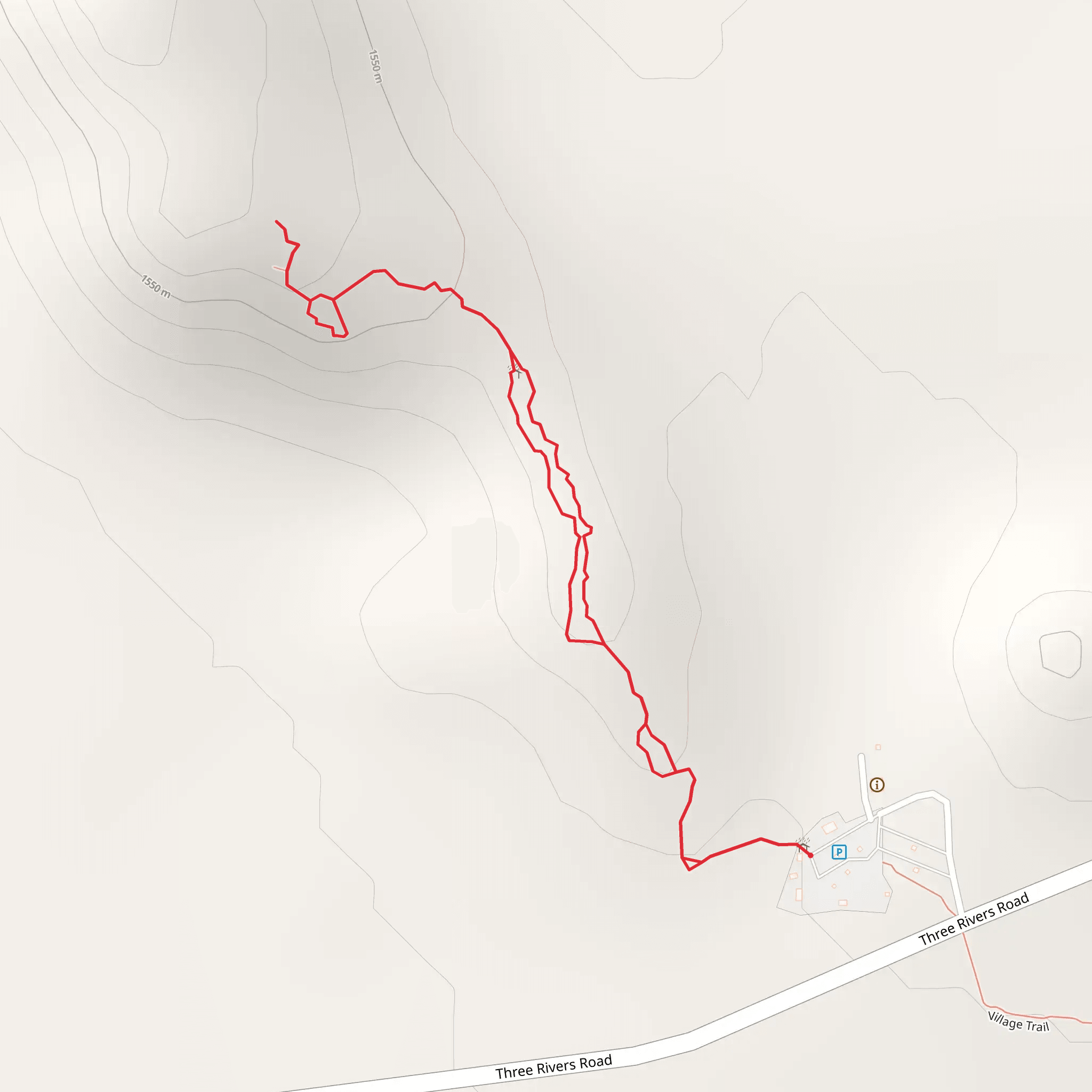 Three Rivers Petroglyph Site Trail mobile static map