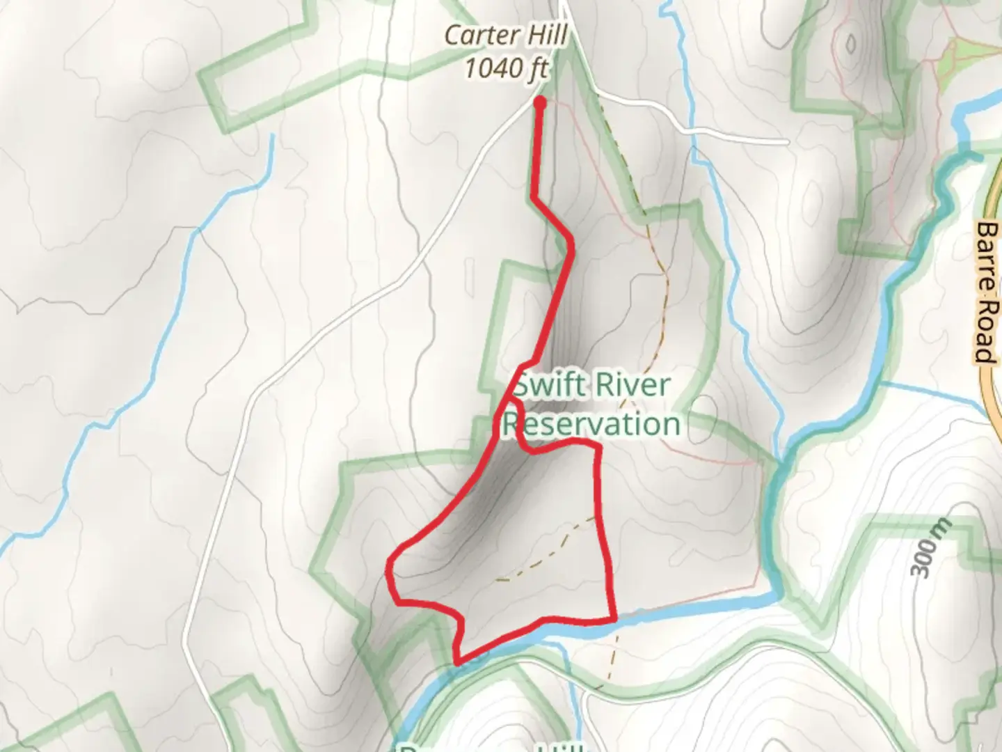 An image depicting the trail Ross Hill Road Loop and its surrounding area.
