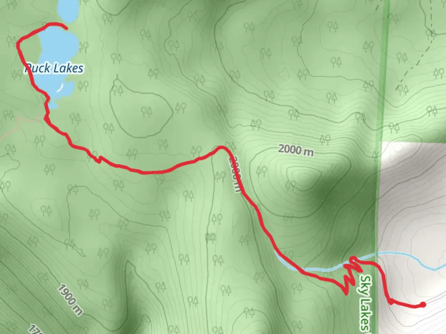 An image depicting the trail Puck Lake Trail and its surrounding area.