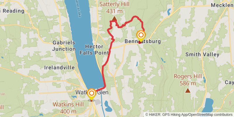 North Country Trail - New York stage 23 Map