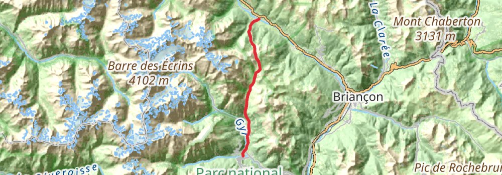 Via Alpina - Red Trail stage 110 Map