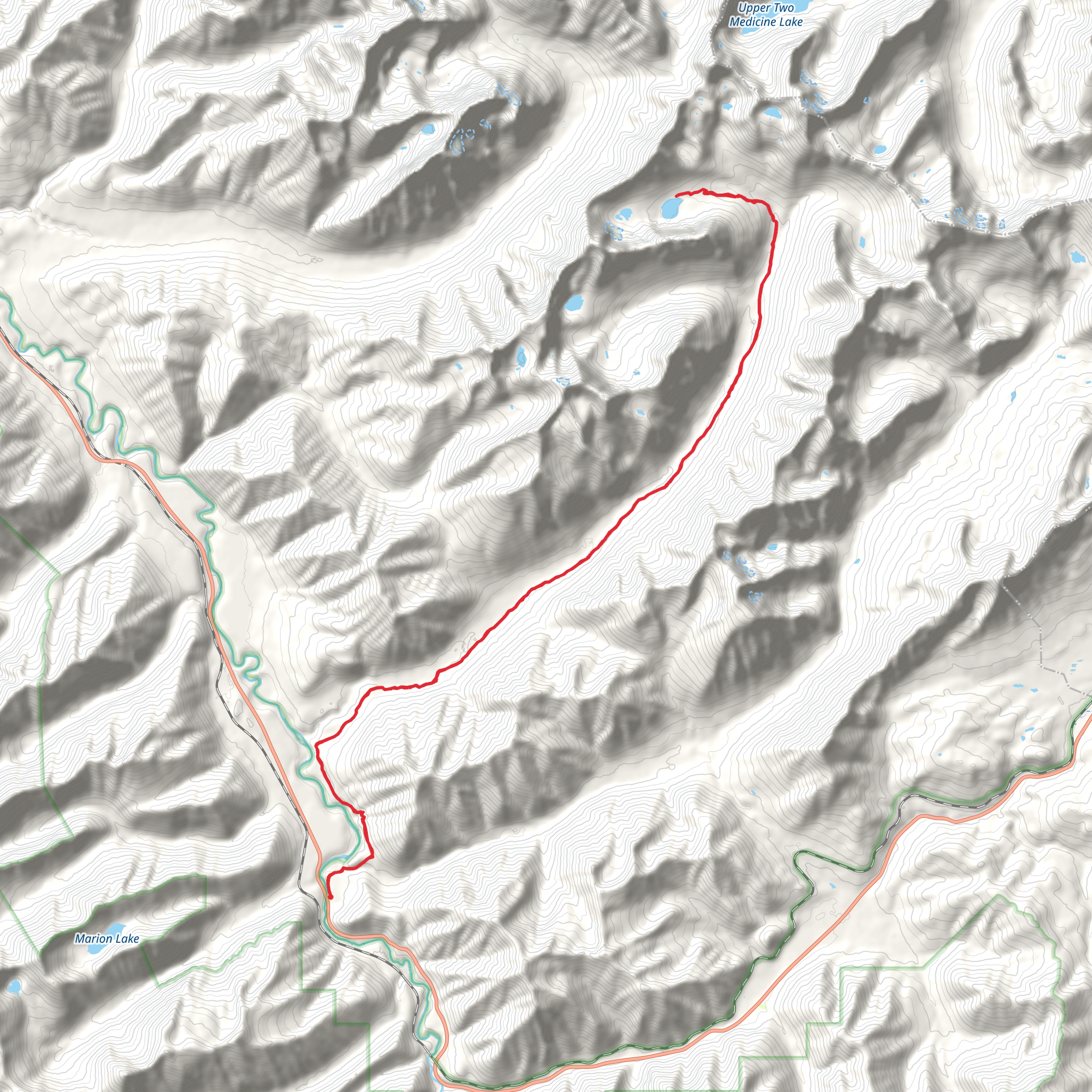Lake Isabel via South Boundary mobile static map