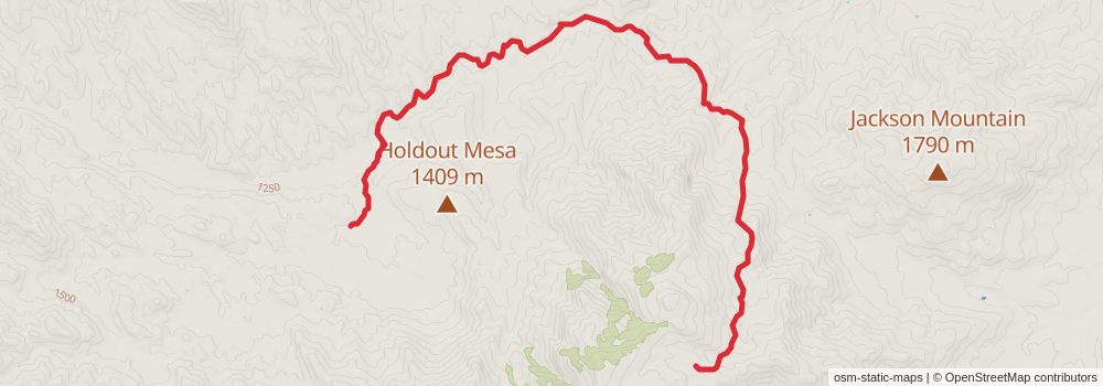 Grand Enchantment Trail stage 16 Map