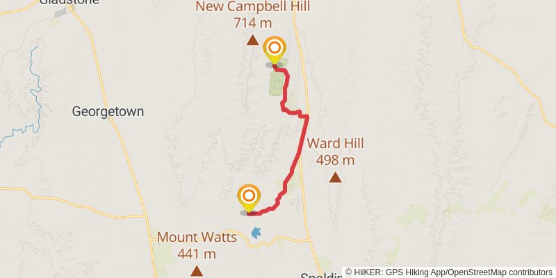 Mawson Trail stage 20 Map