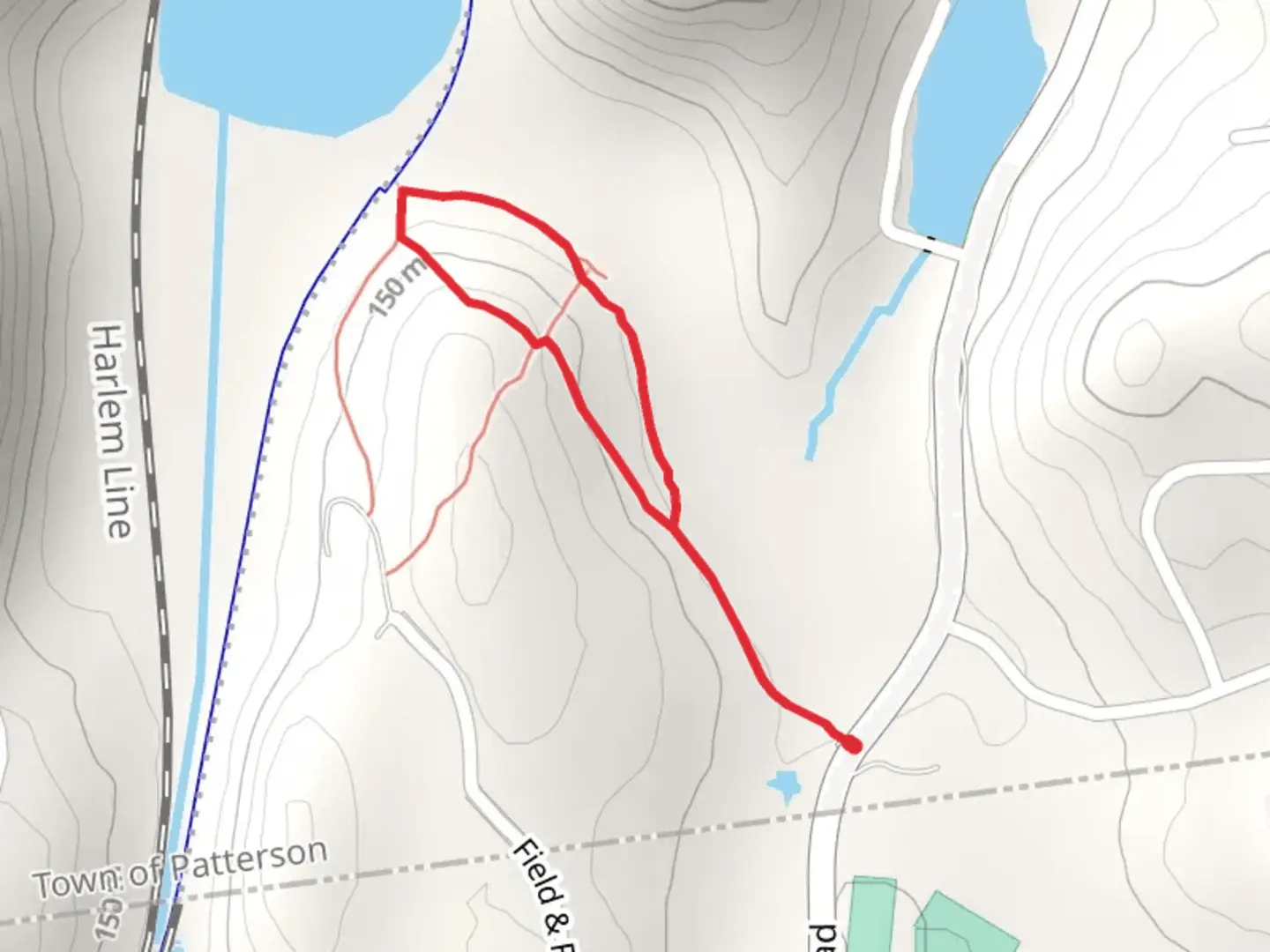 An image depicting the trail Ice Pond Trail and its surrounding area.