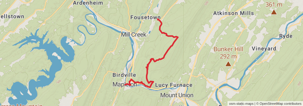 American Perimeter Trail - Northern Appalachian Primary stage 70 Map