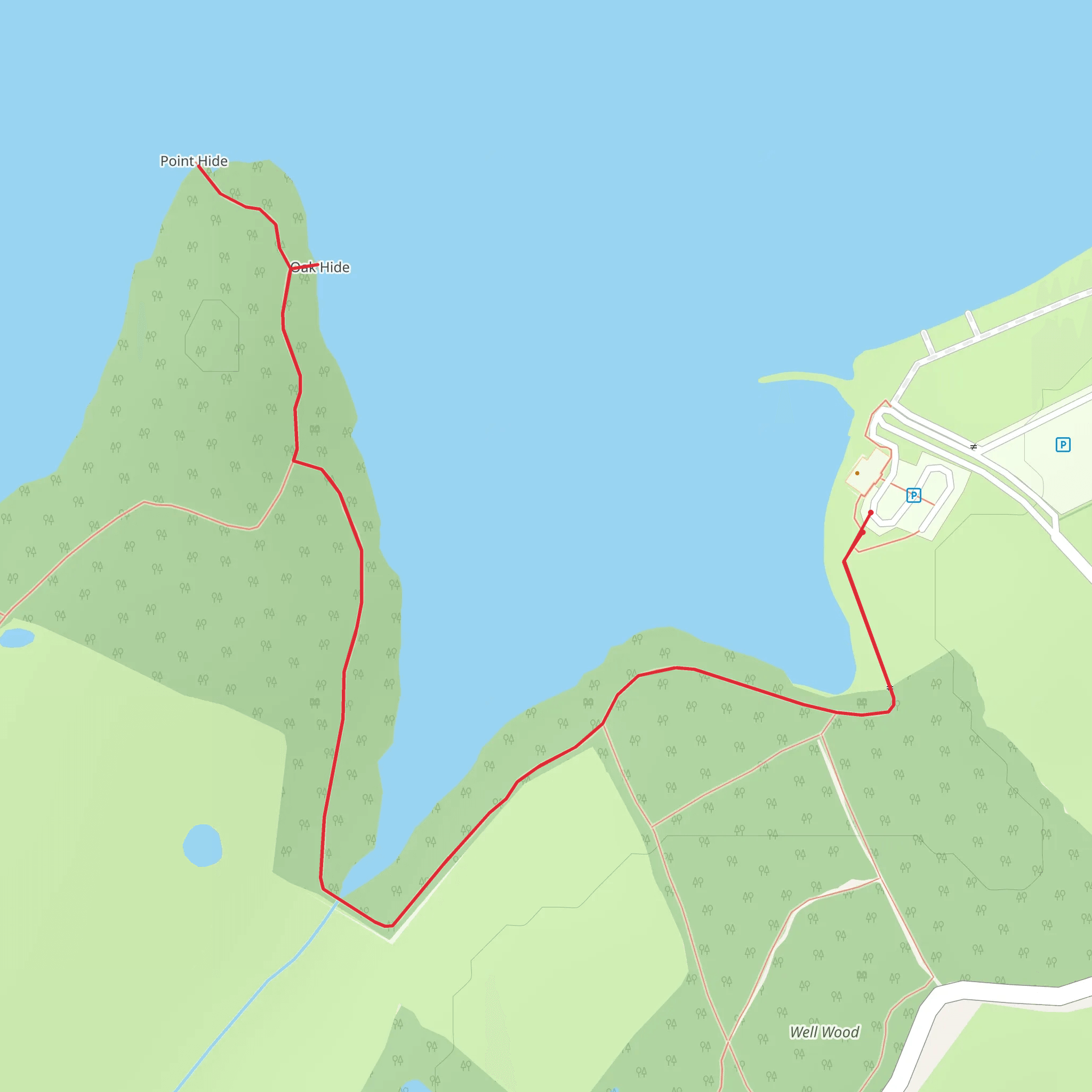 Hanningfield Waterside Park mobile static map
