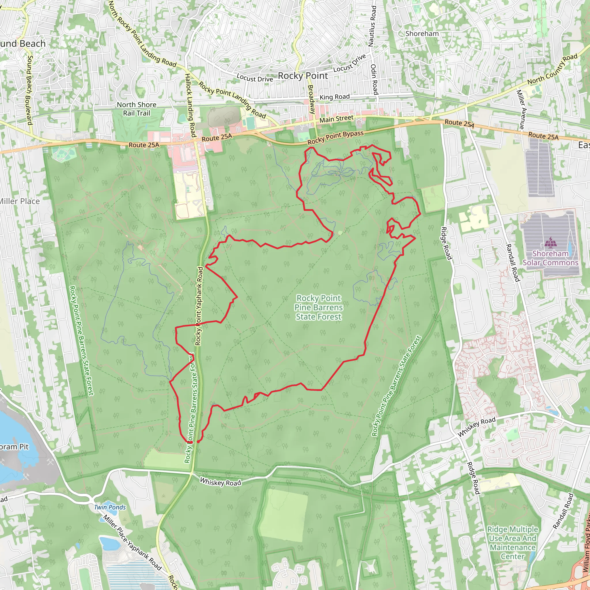 Rocky Point Mountain Loop Trail mobile static map