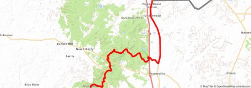 American Discovery Trail South Route stage 97 Map