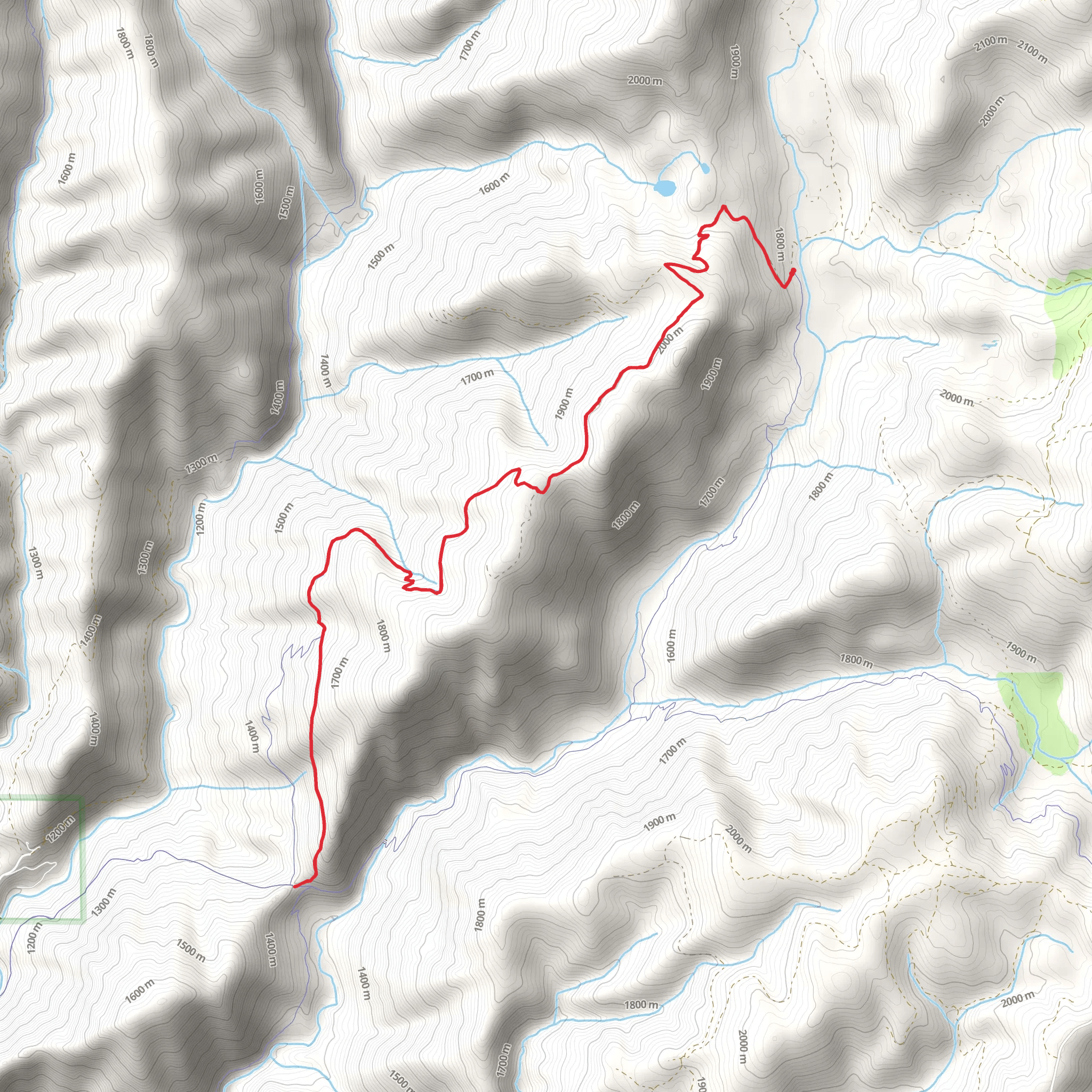 Big Boulder Trail mobile static map