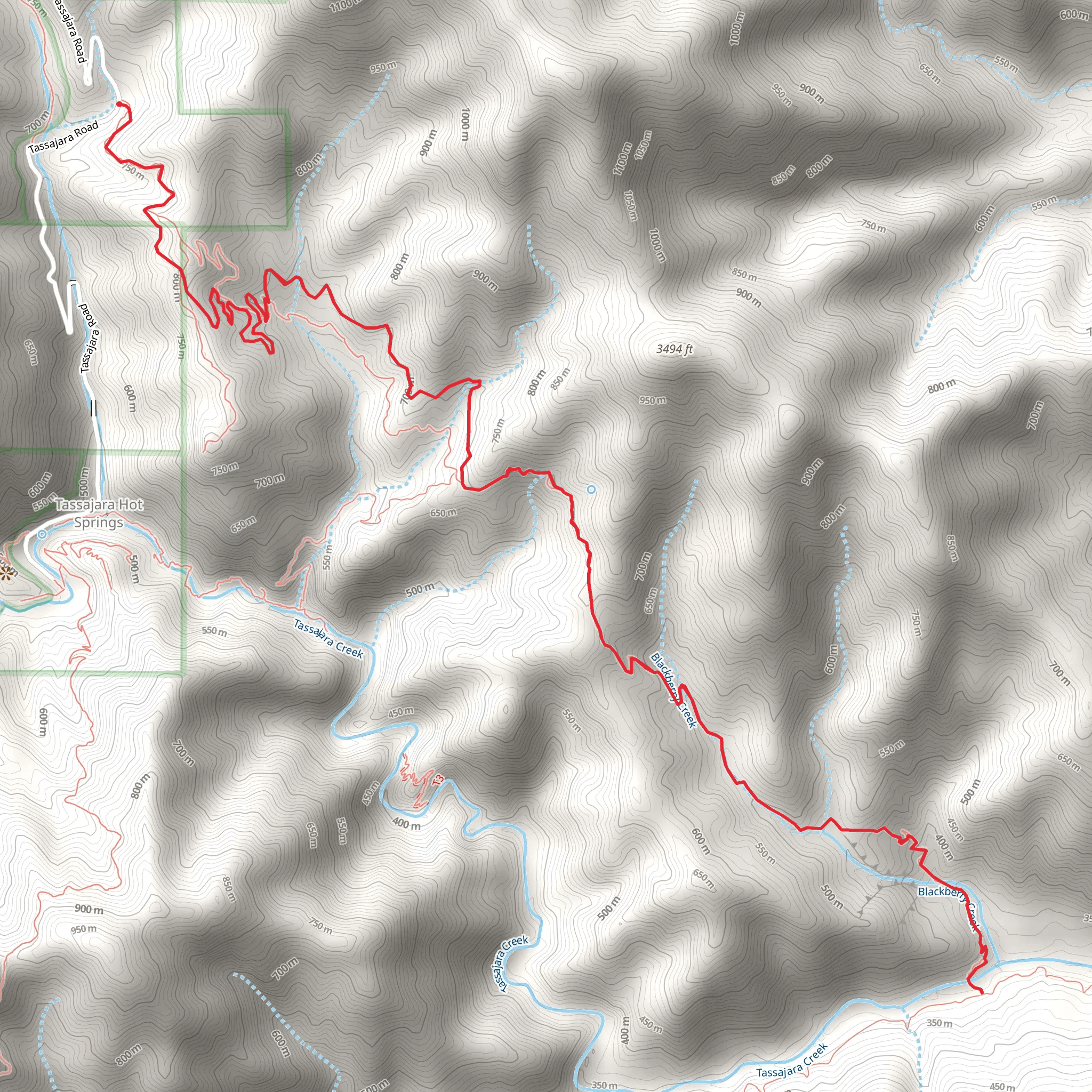 Horse Pasture Trail mobile static map