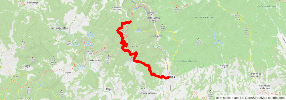 Garrigue path PR C 33 stage 2 Map