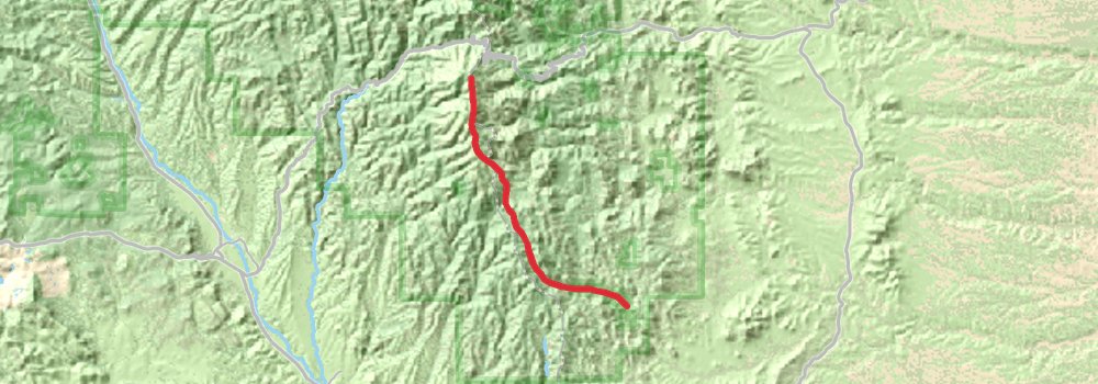 American Perimeter Trail - Southwest Primary stage 62 Map