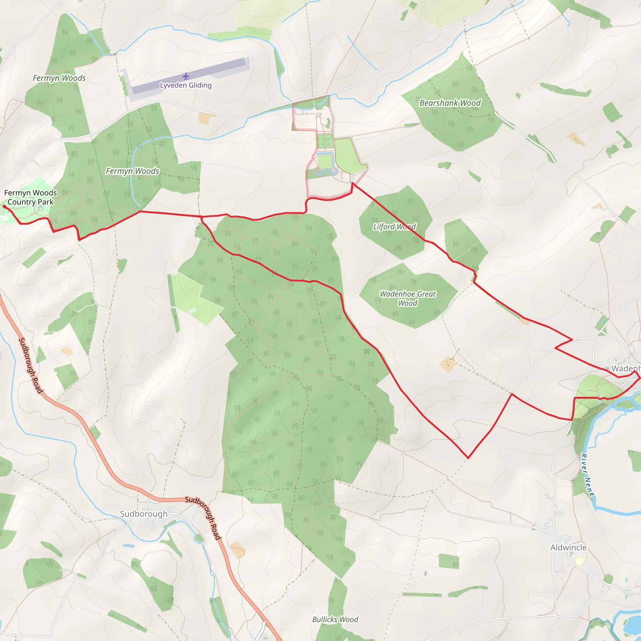 Lyveden Way mobile static map