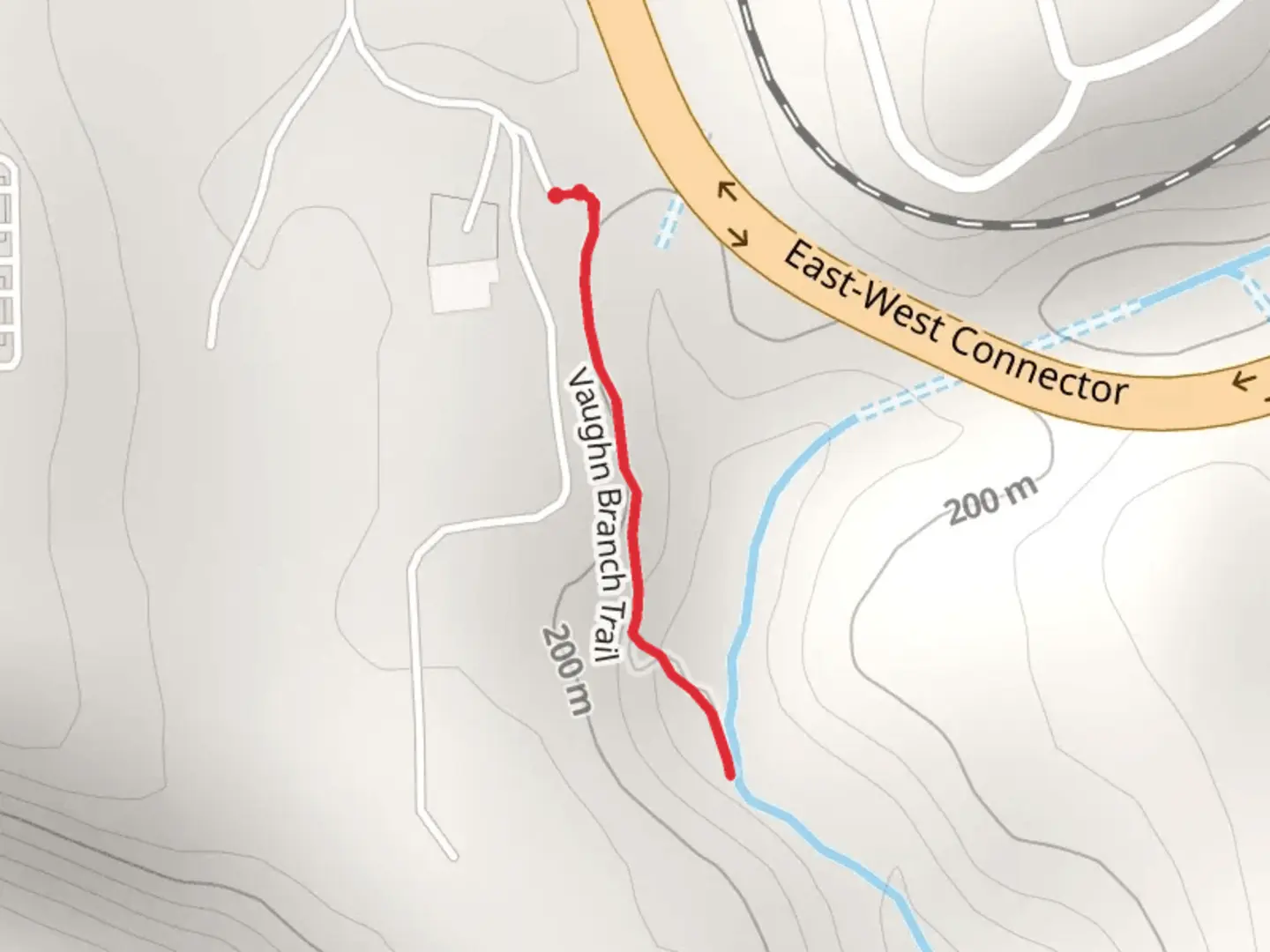 An image depicting the trail Vaughn Branch Trail and its surrounding area.