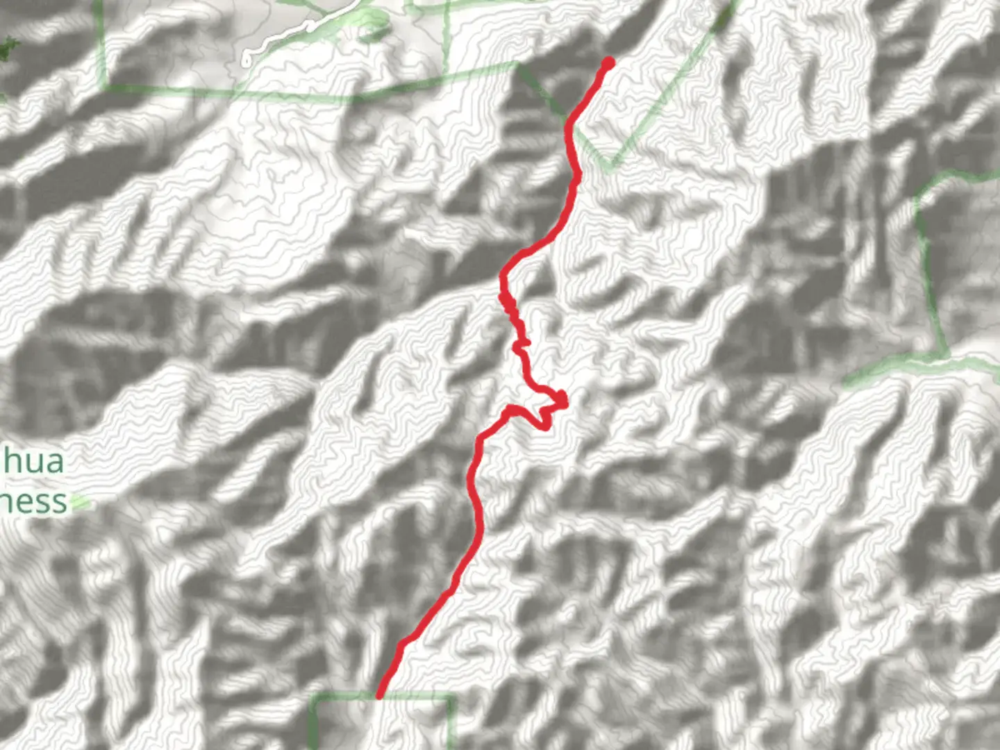 An image depicting the trail Burro Trail via South Fork Trail and its surrounding area.