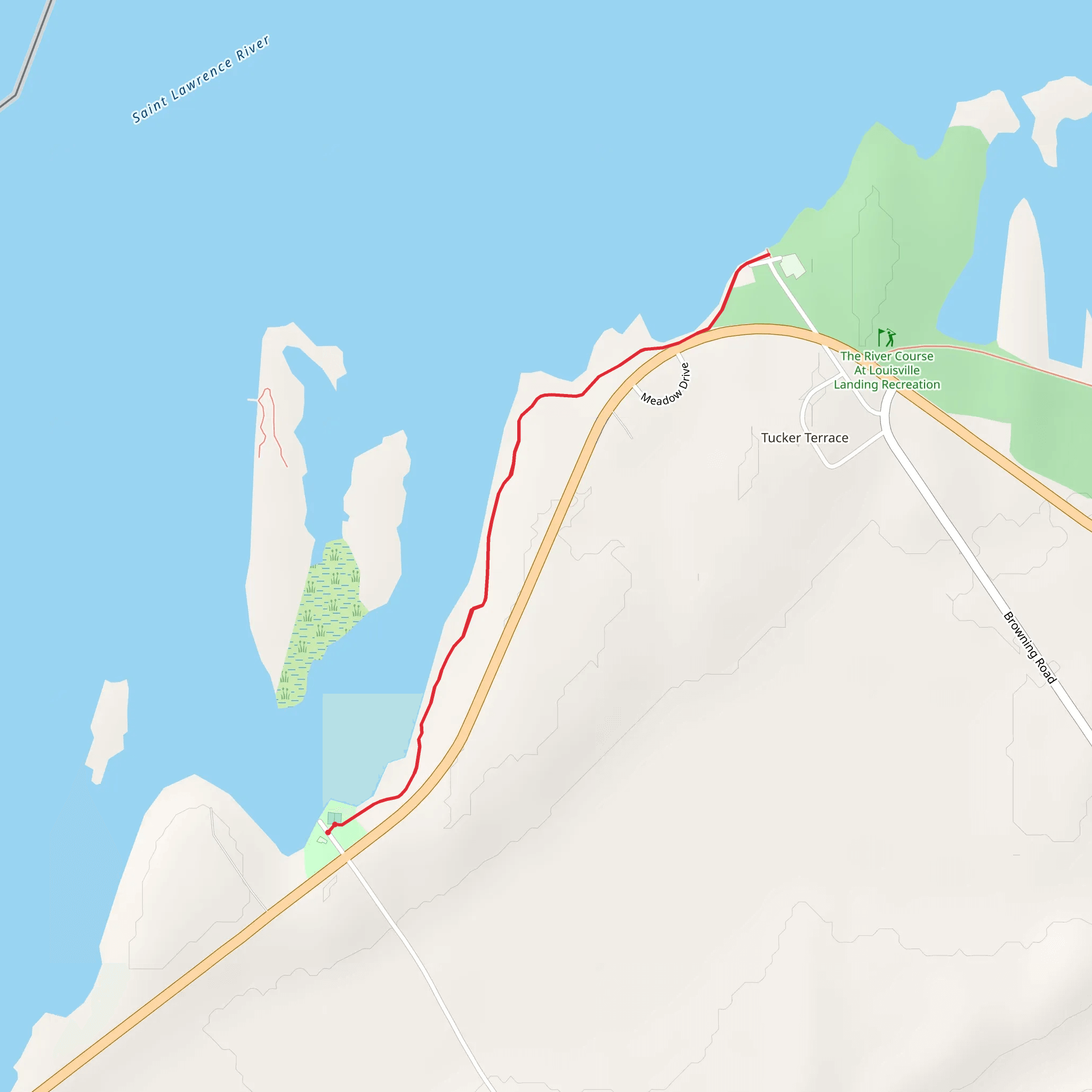 Whalen Park Trail mobile static map