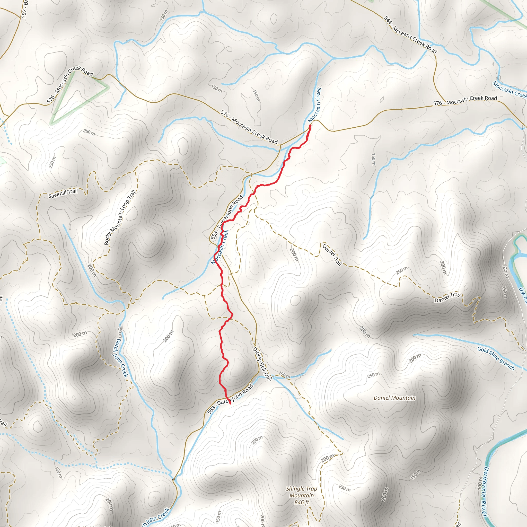 Morgan Trail mobile static map