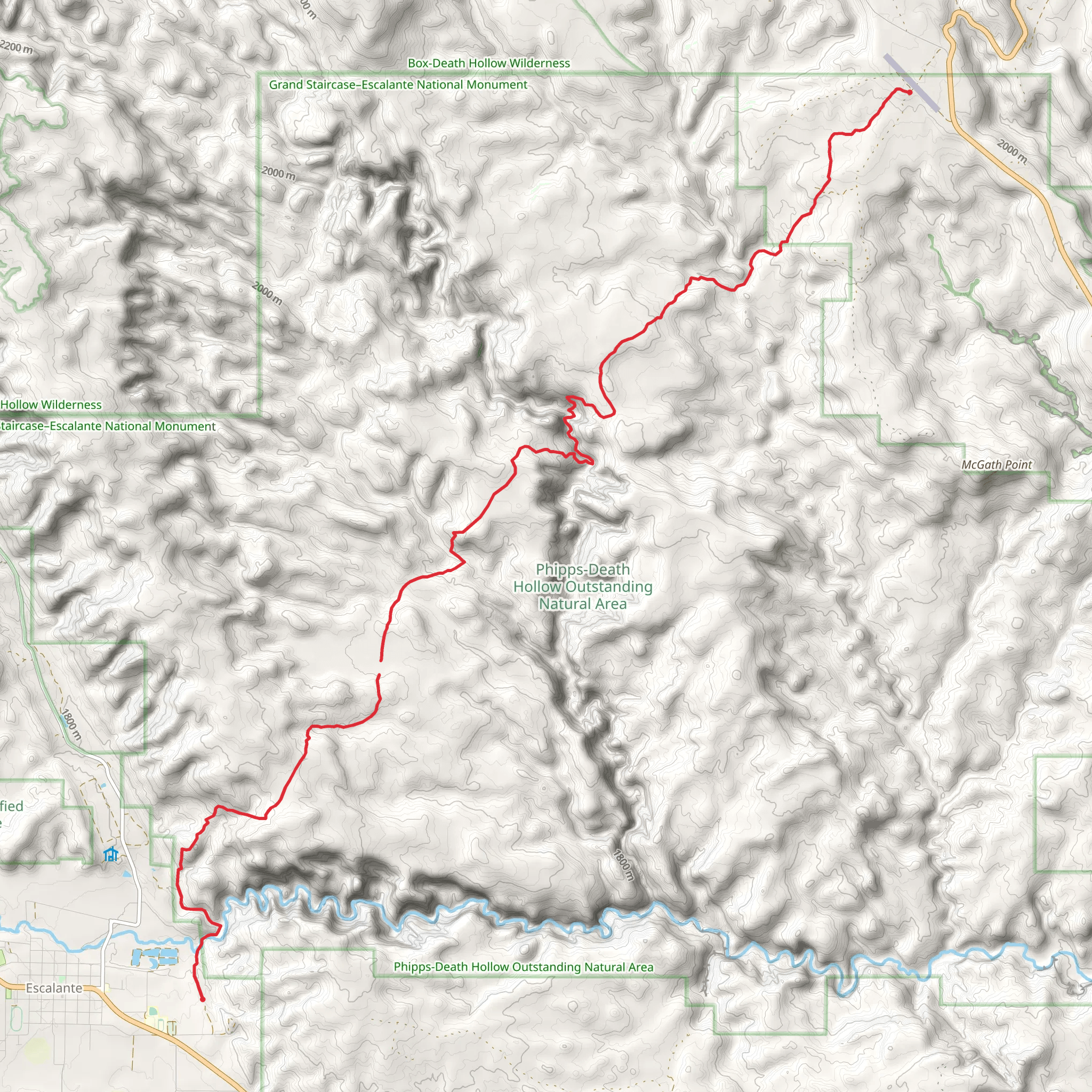 Boulder Mail Trail mobile static map