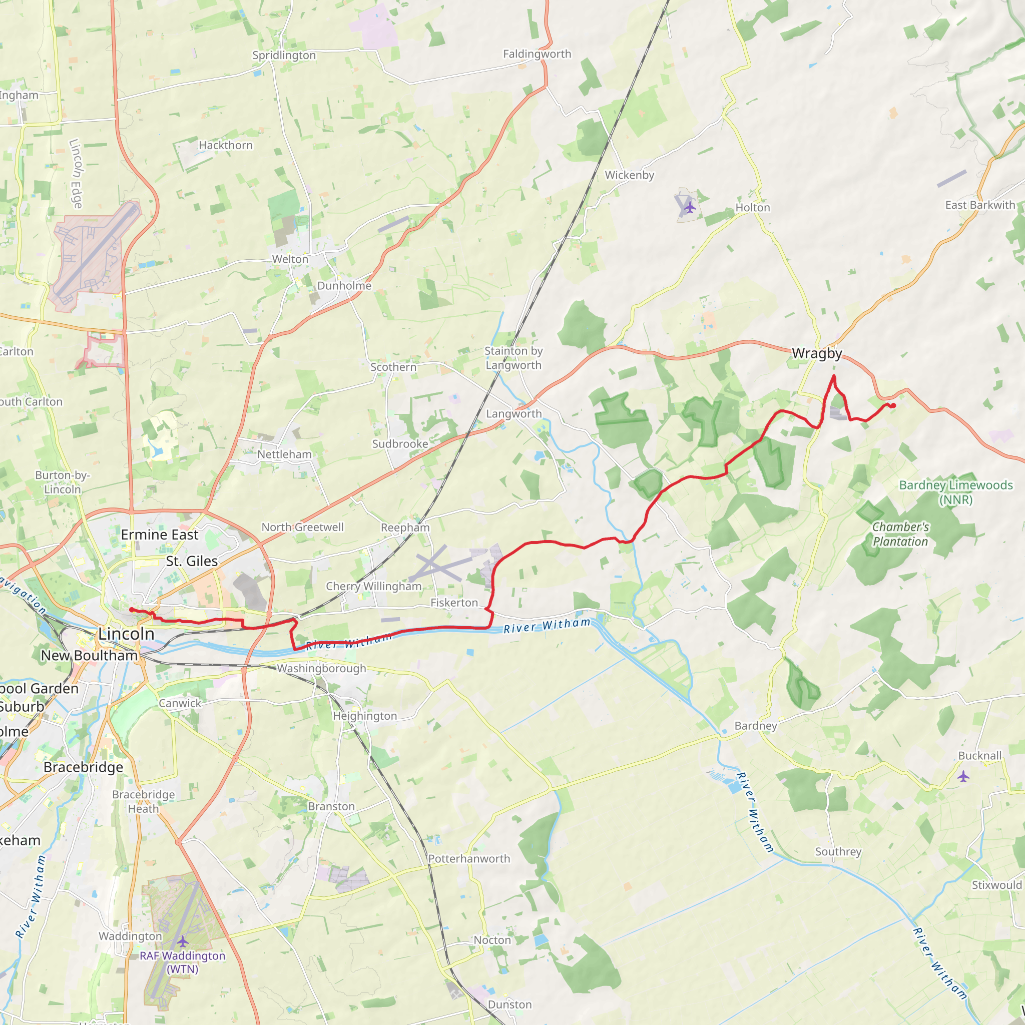 Stephen Langton Trail mobile static map
