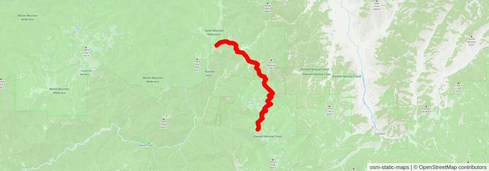 American Perimeter Trail - California Primary stage 10 Map