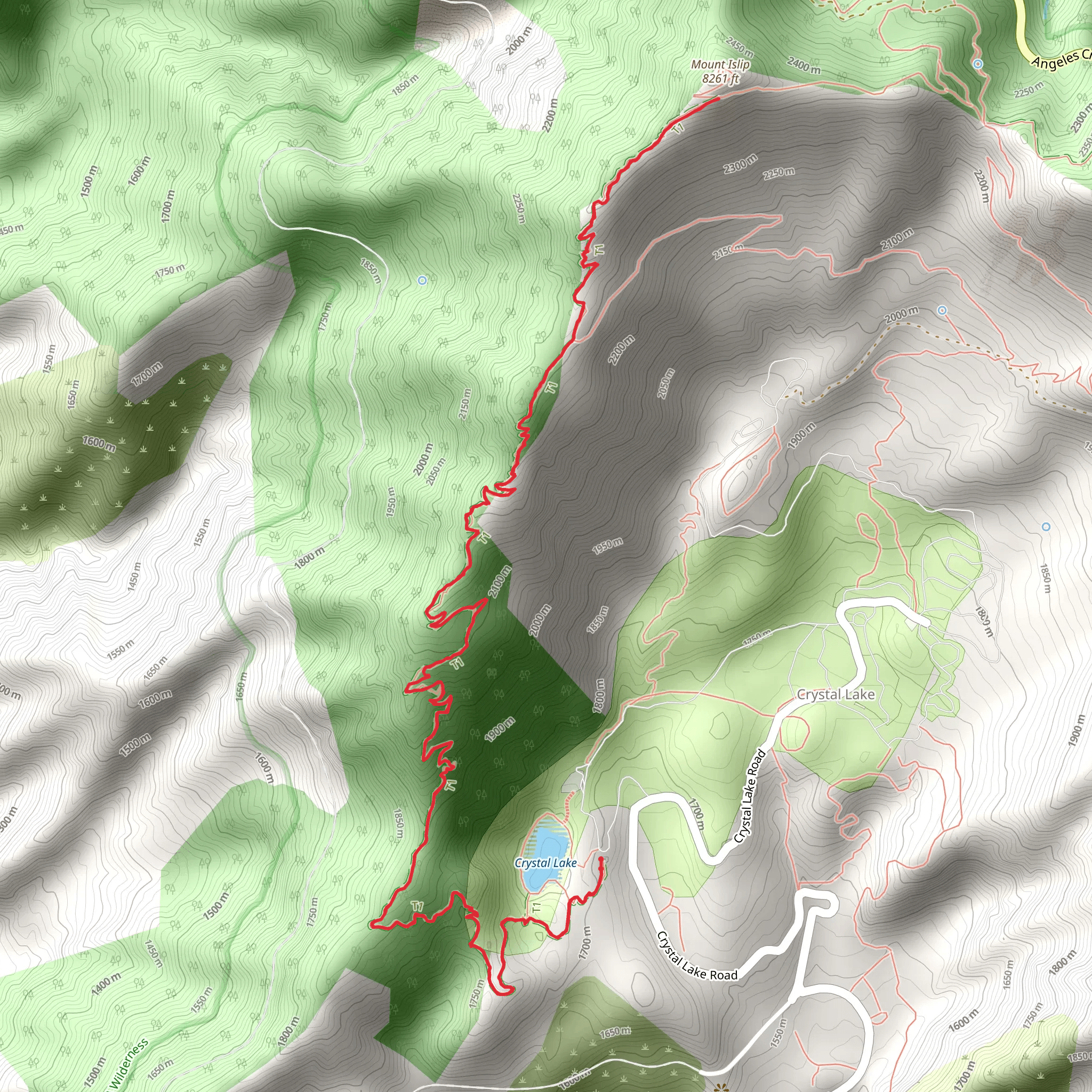 Islip Ridge Trail mobile static map