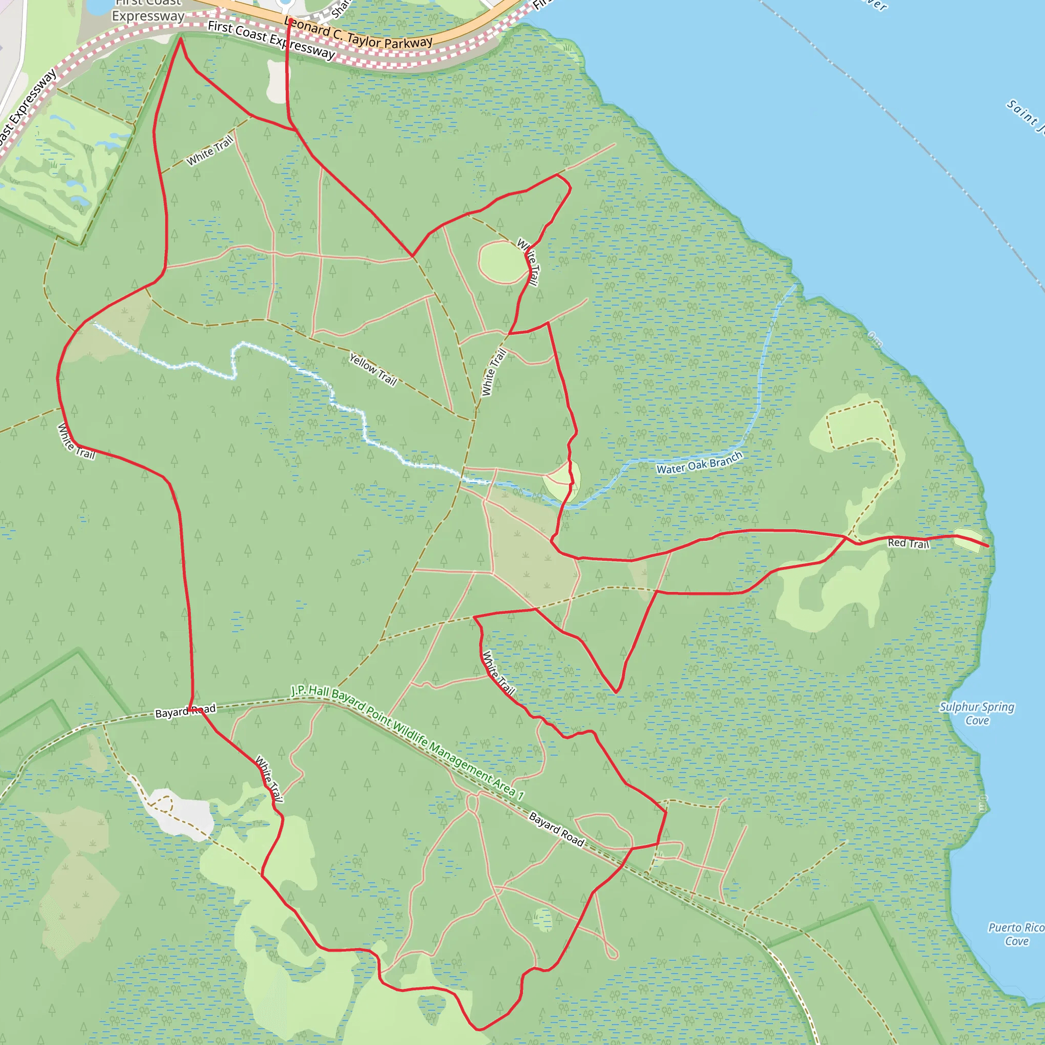 Bayard Wildlife Management Area Loop mobile static map