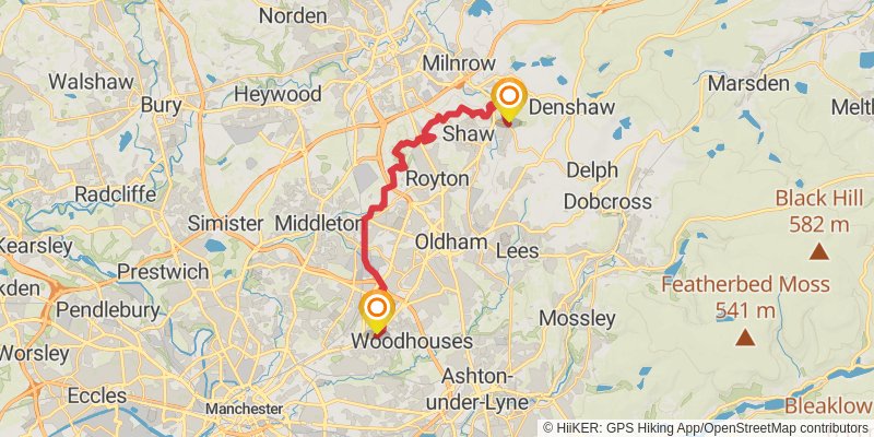 Oldham Way stage 2 Map