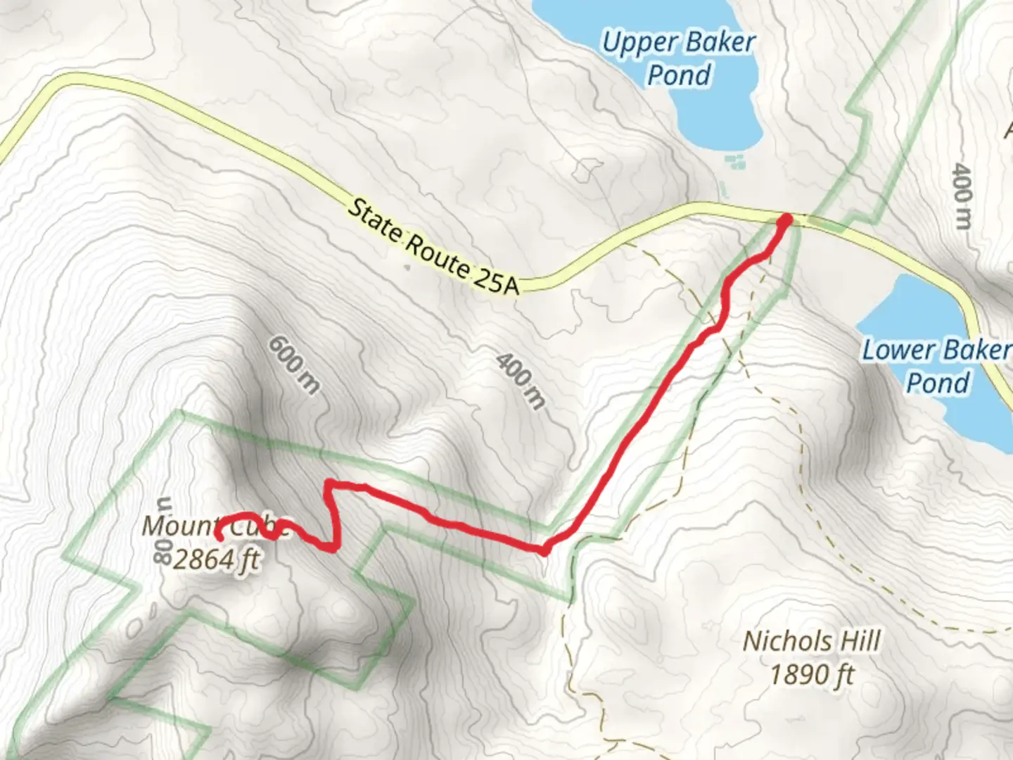 An image depicting the trail Mount Cube Trail and its surrounding area.