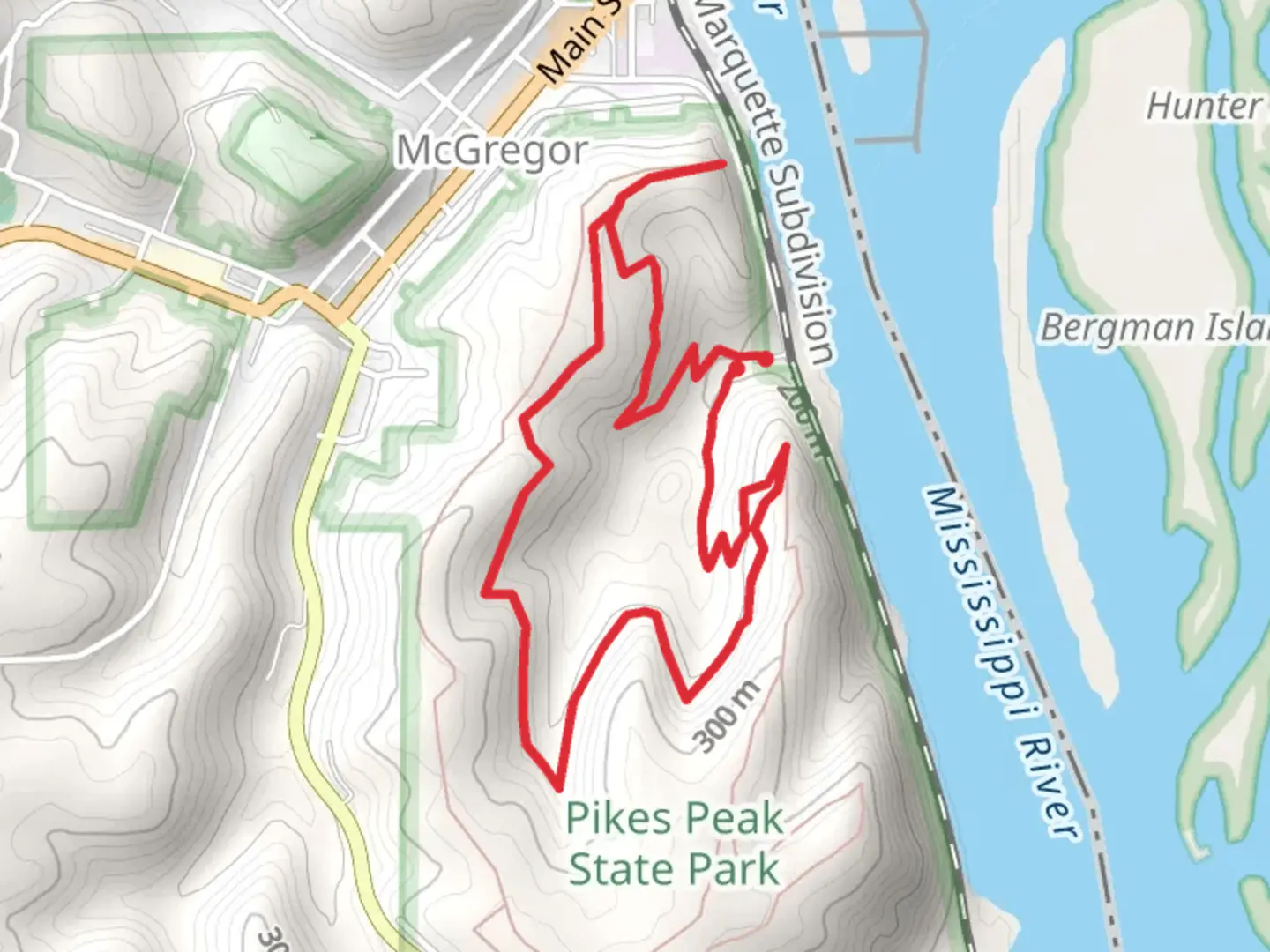 An image depicting the trail Point Ann and Horn Hollow Loop Trail and its surrounding area.