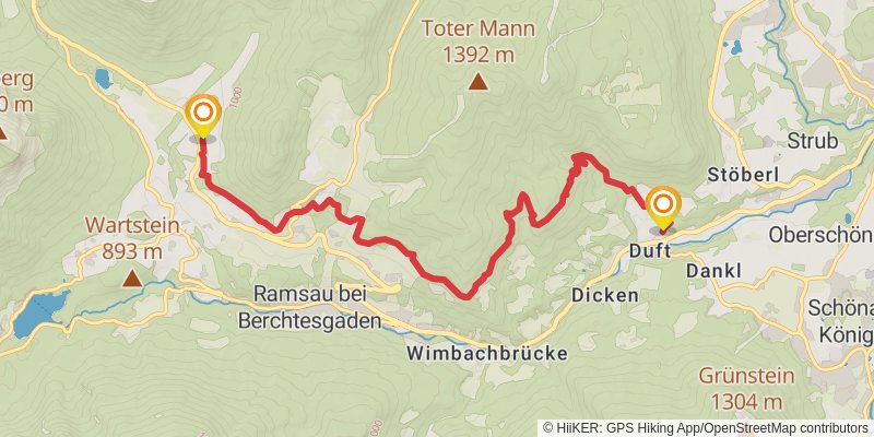 SalzAlpenSteig stage 7 Map