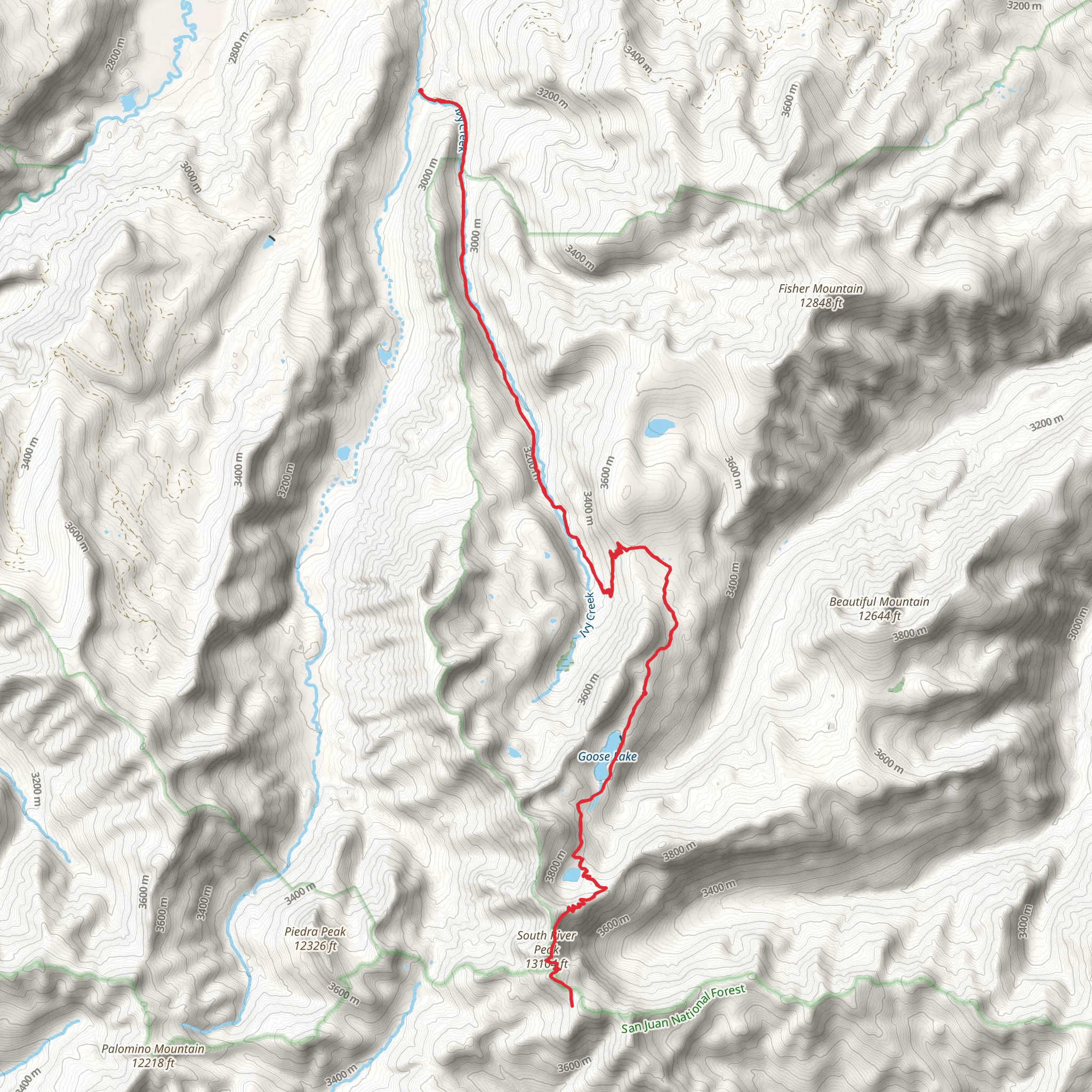 Ivy Creek Trail mobile static map