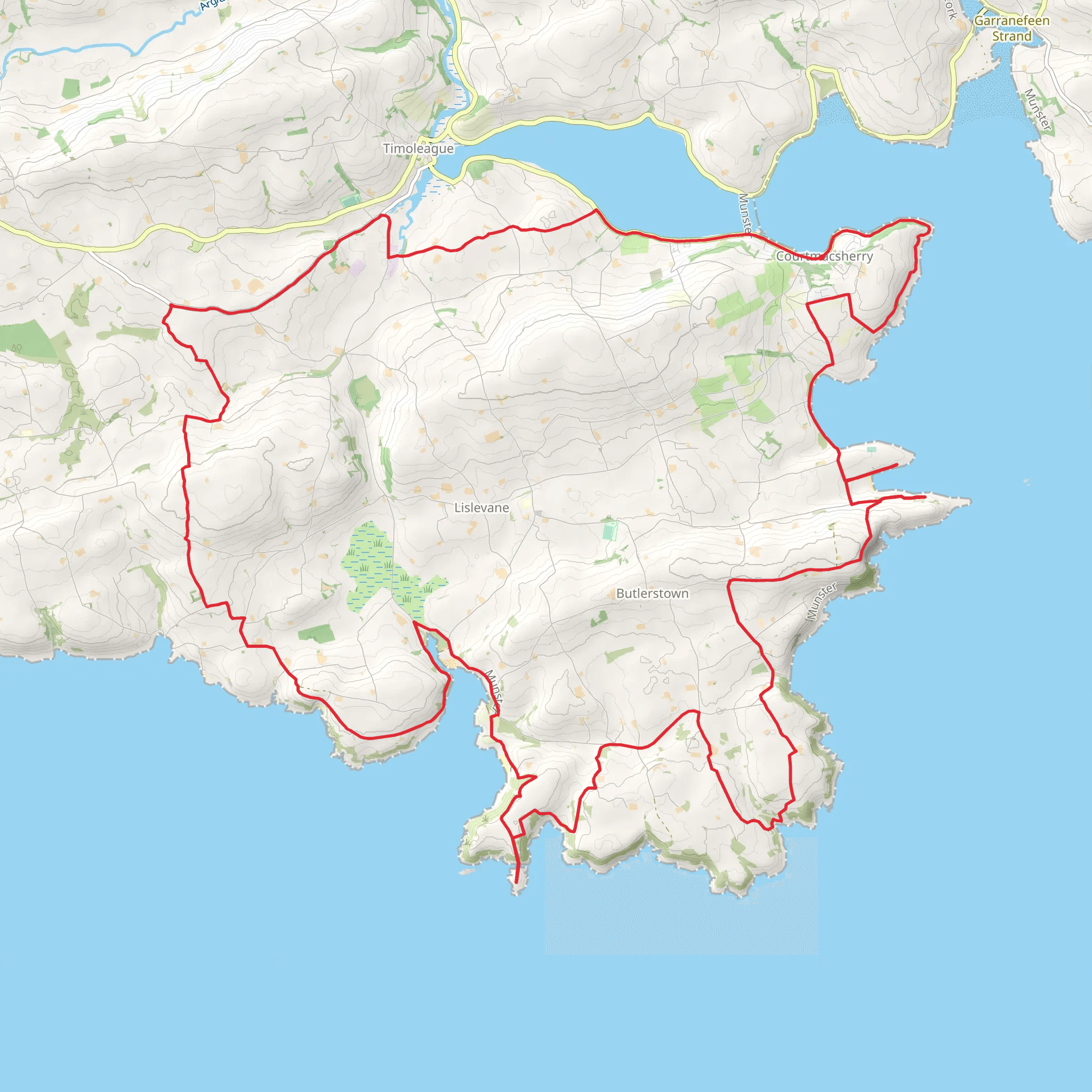 Seven Heads Peninsula mobile static map