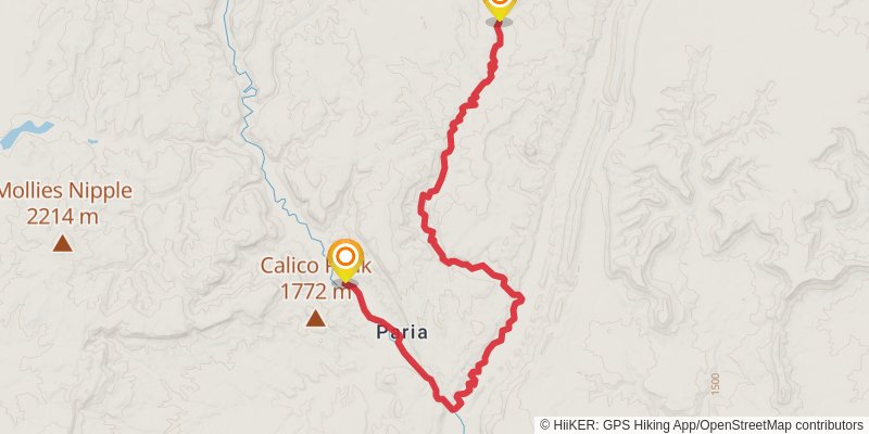Hayduke Trail stage 37 Map