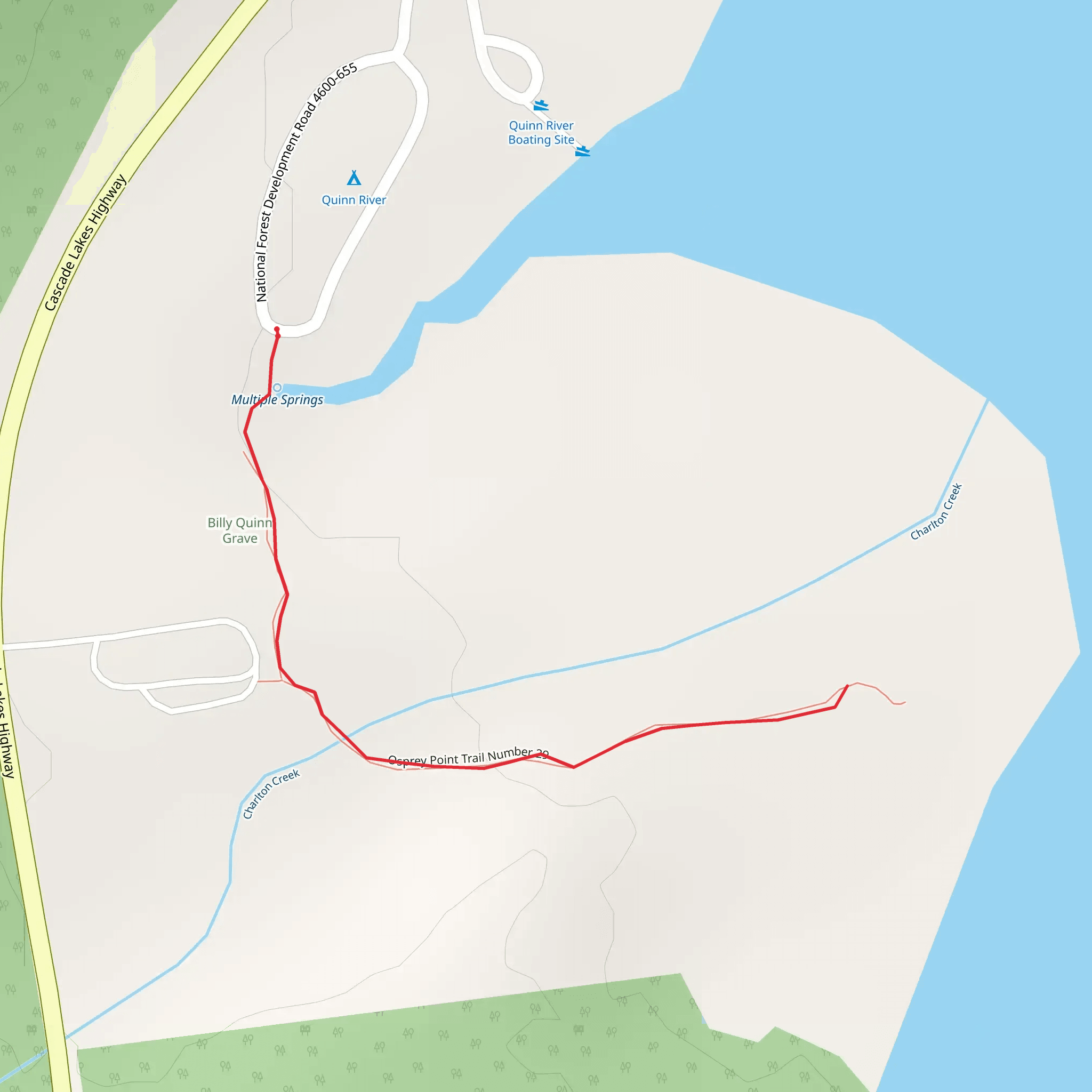 Osprey Point Trail mobile static map