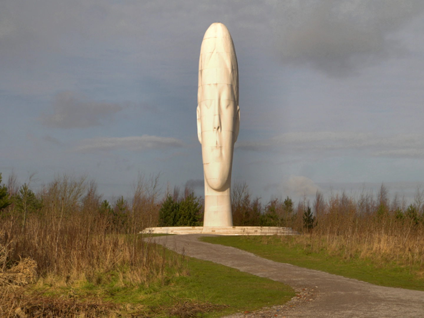 An image depicting the trail Sutton Manor Woodland Loop and its surrounding area.