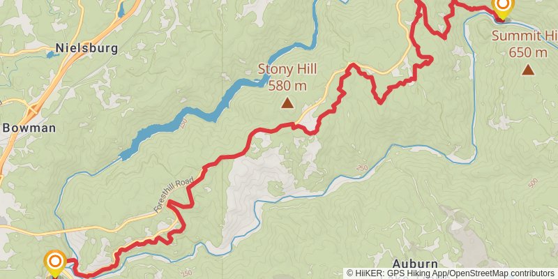 Western States Endurance Run Trail alt 3 Map