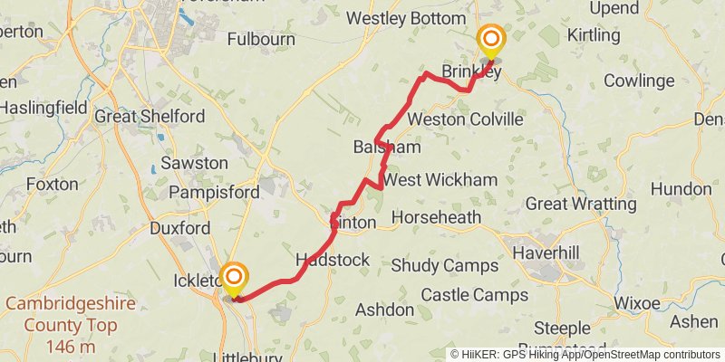 Icknield Way Path stage 6 Map