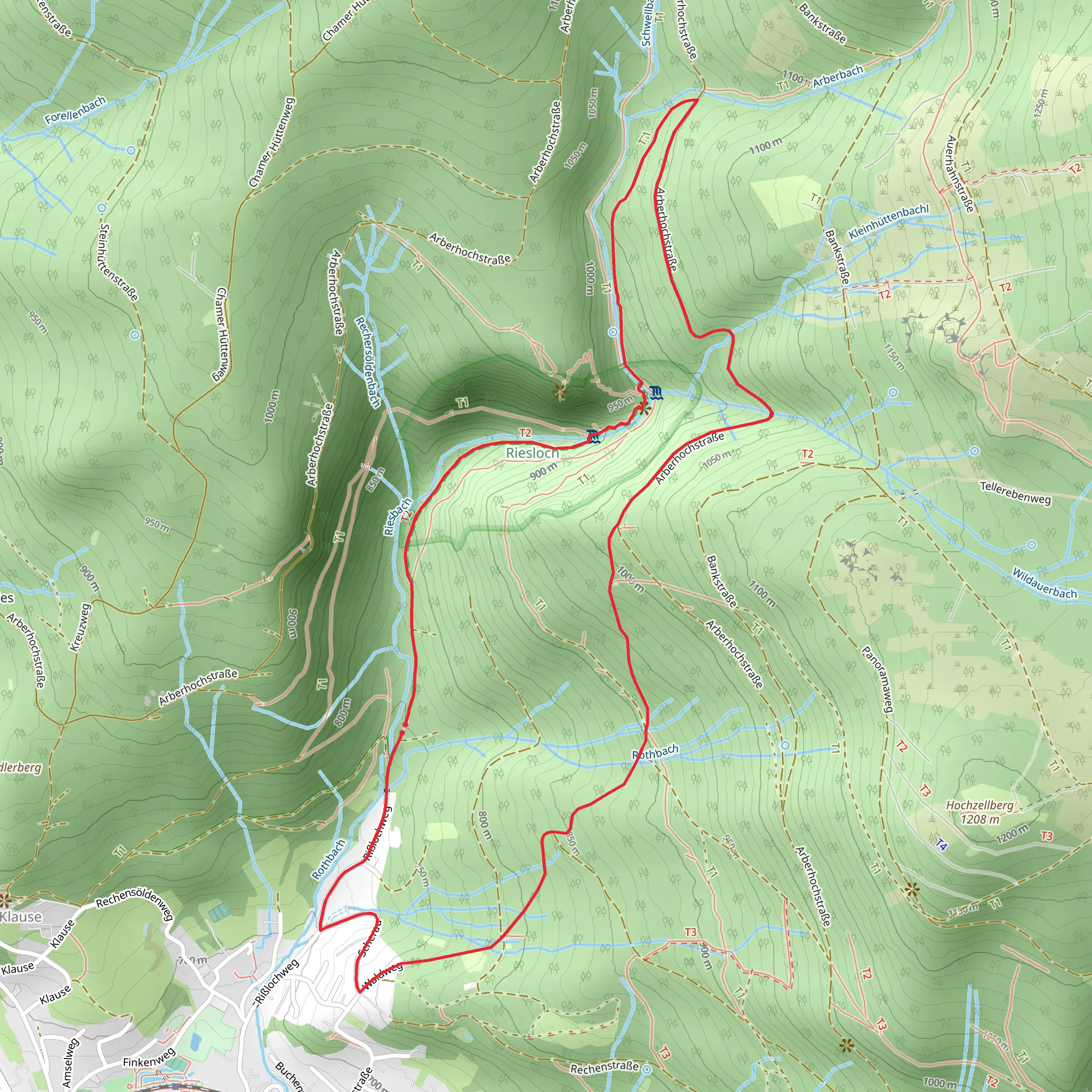 NSG Rießloch Loop mobile static map