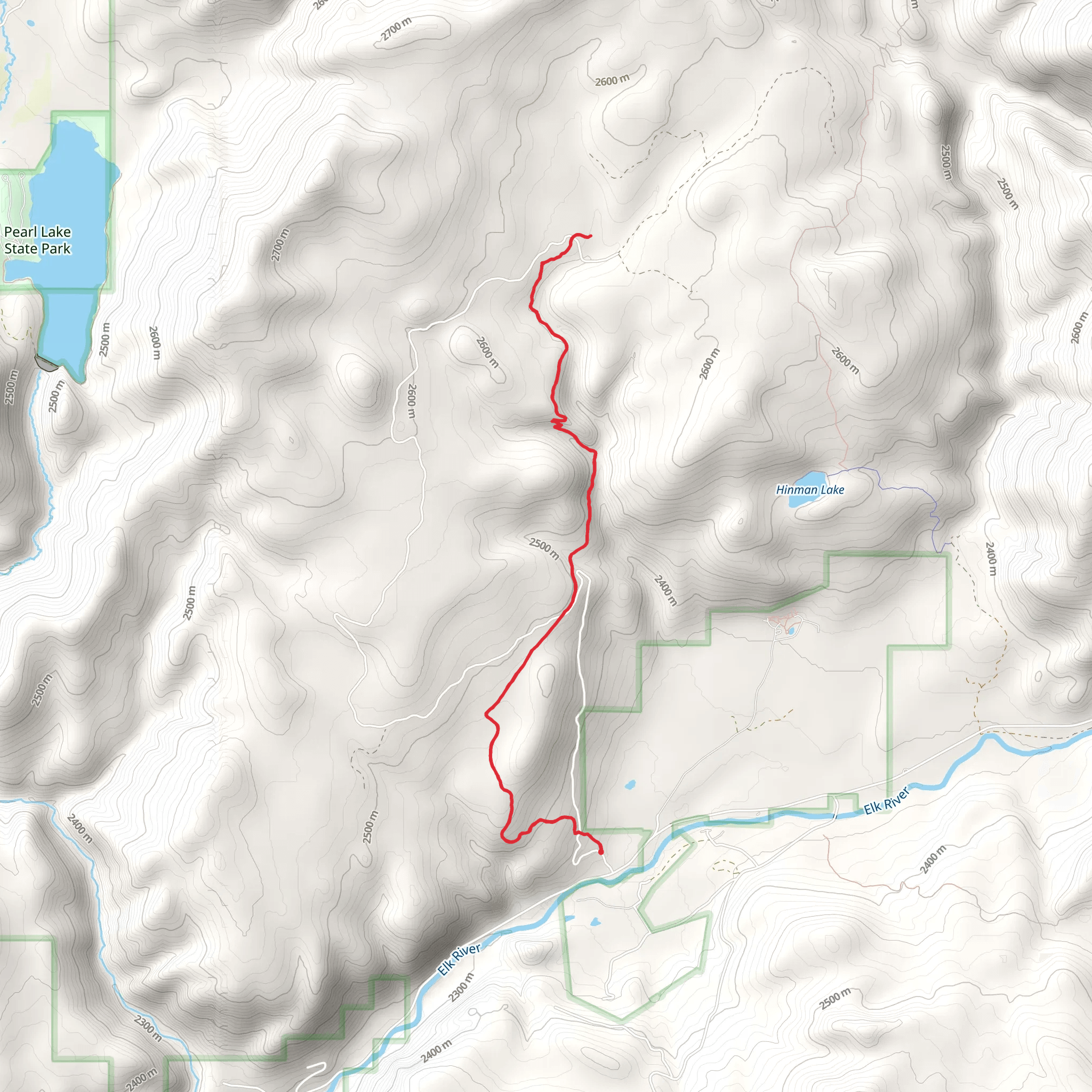 Coulton Creek Trail mobile static map