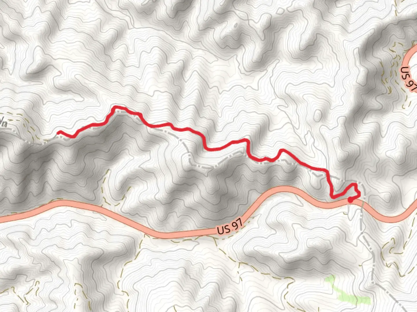 An image depicting the trail Wenatchee Ridge and its surrounding area.
