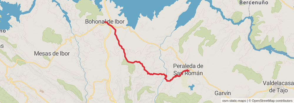 GR 113 Camino Natural del Tajo stage 34 Map