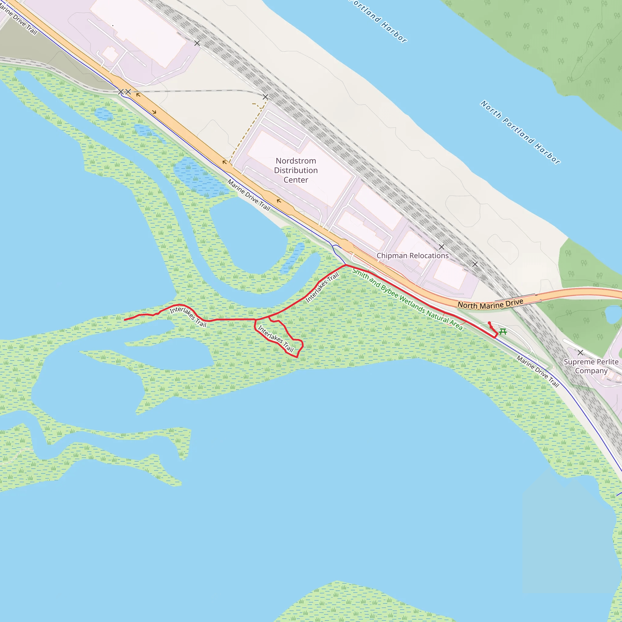 Interlakes Trail mobile static map