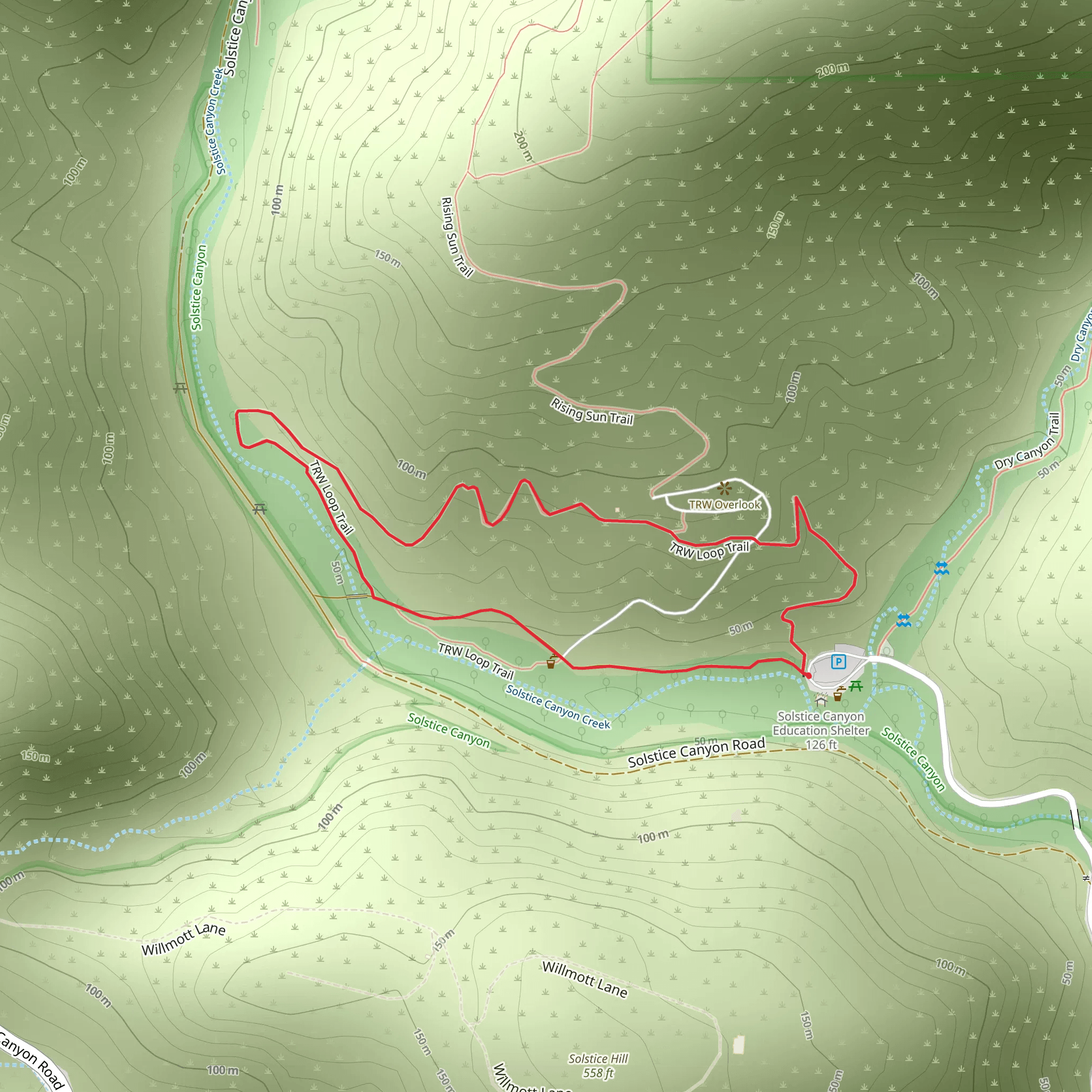 TRW Loop Trail mobile static map