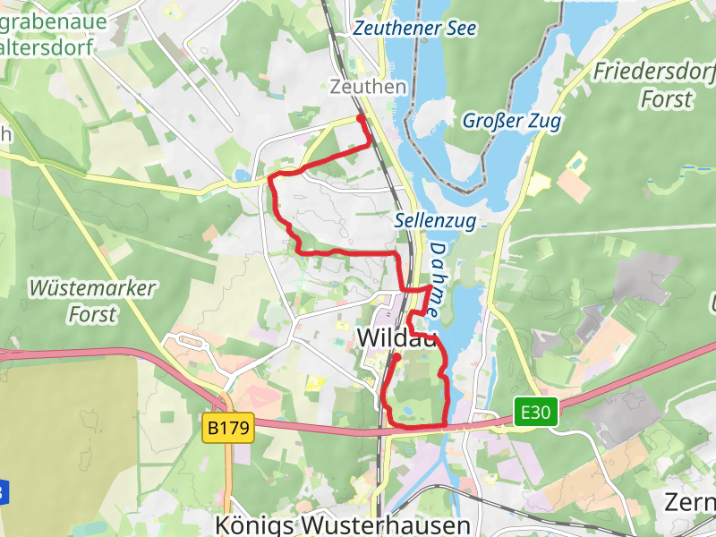 Dahme via Fontanewanderweg