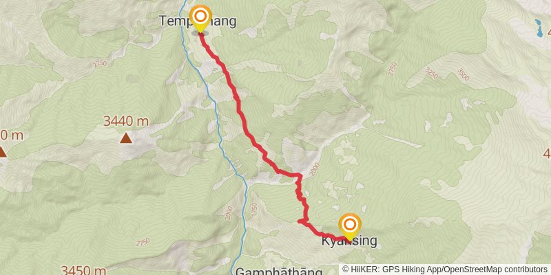 Great Himalayan Trail stage 36 Map