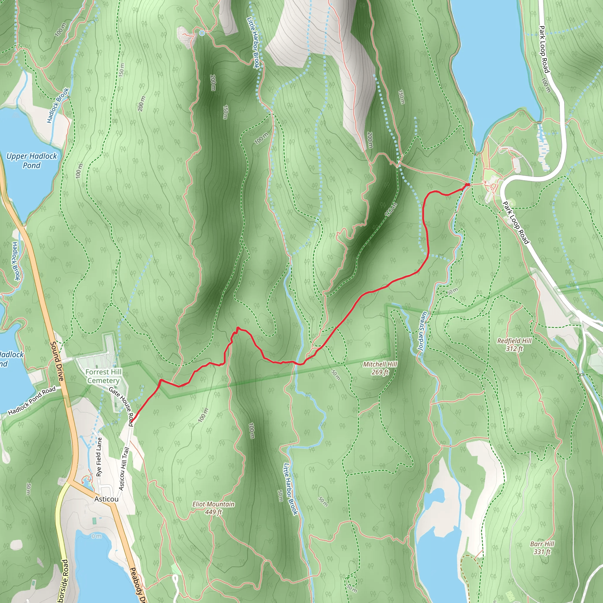 Asticou and Jordan Pond Path mobile static map