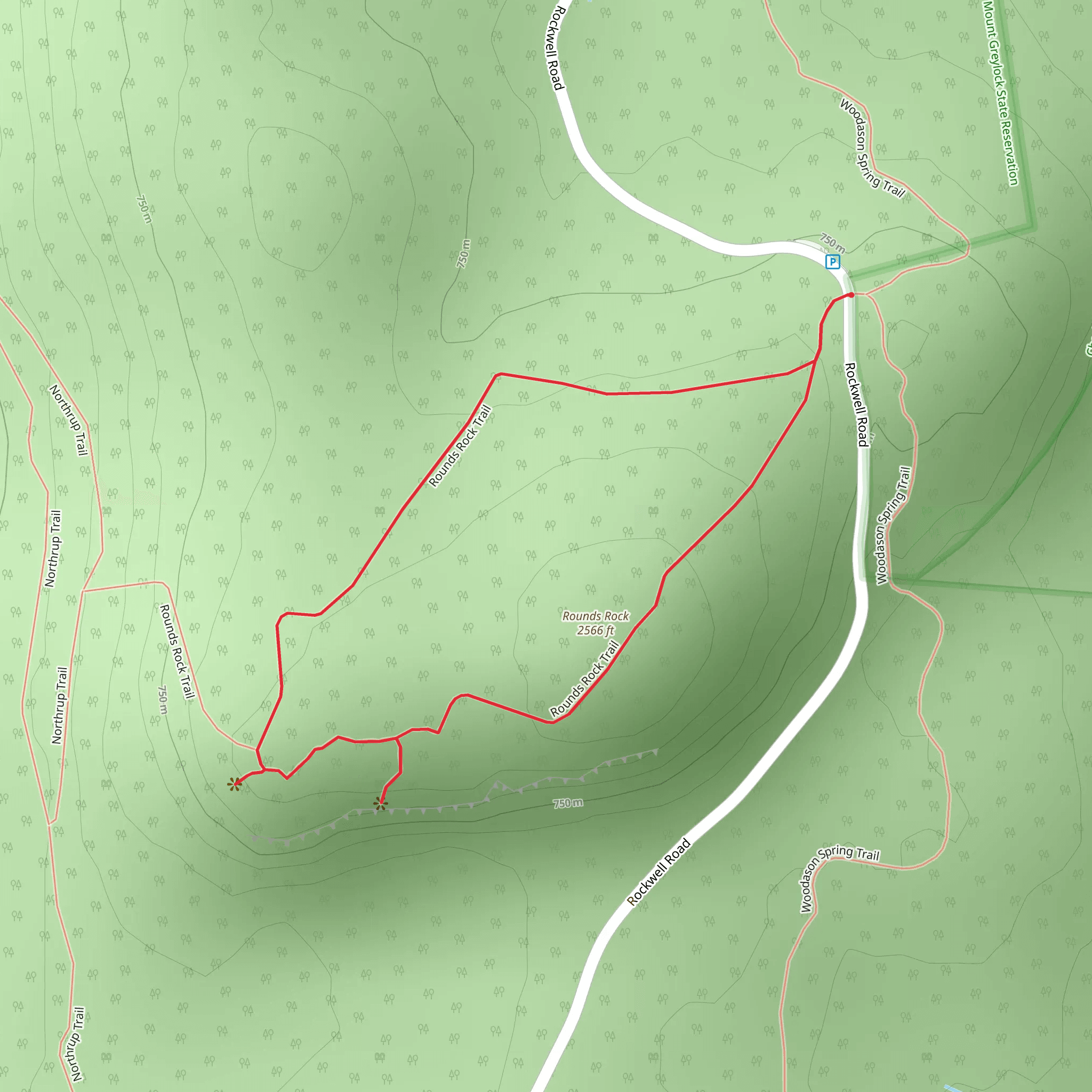 Rounds Rock via Rounds Rock Trail mobile static map