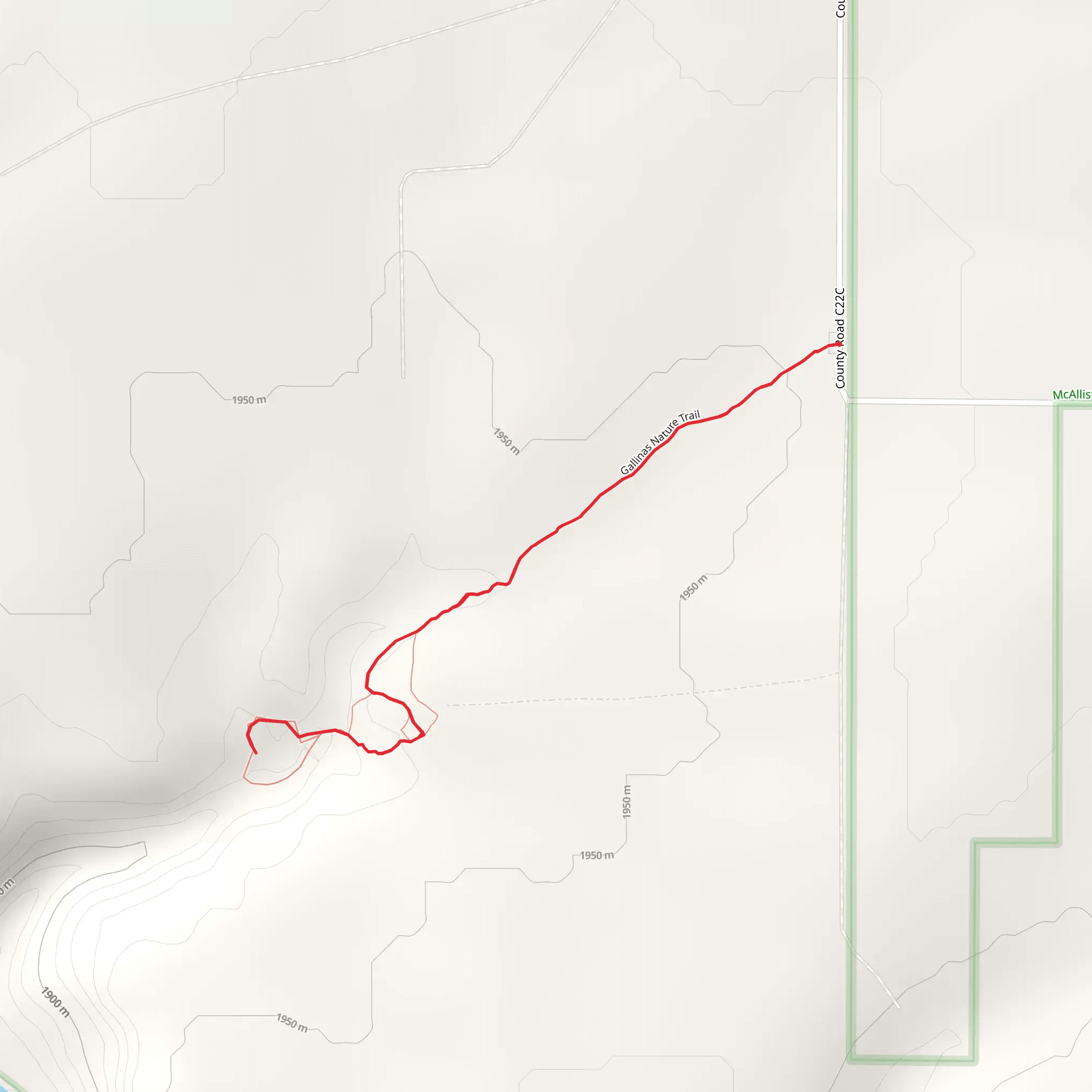 Gallinas Nature Trail mobile static map