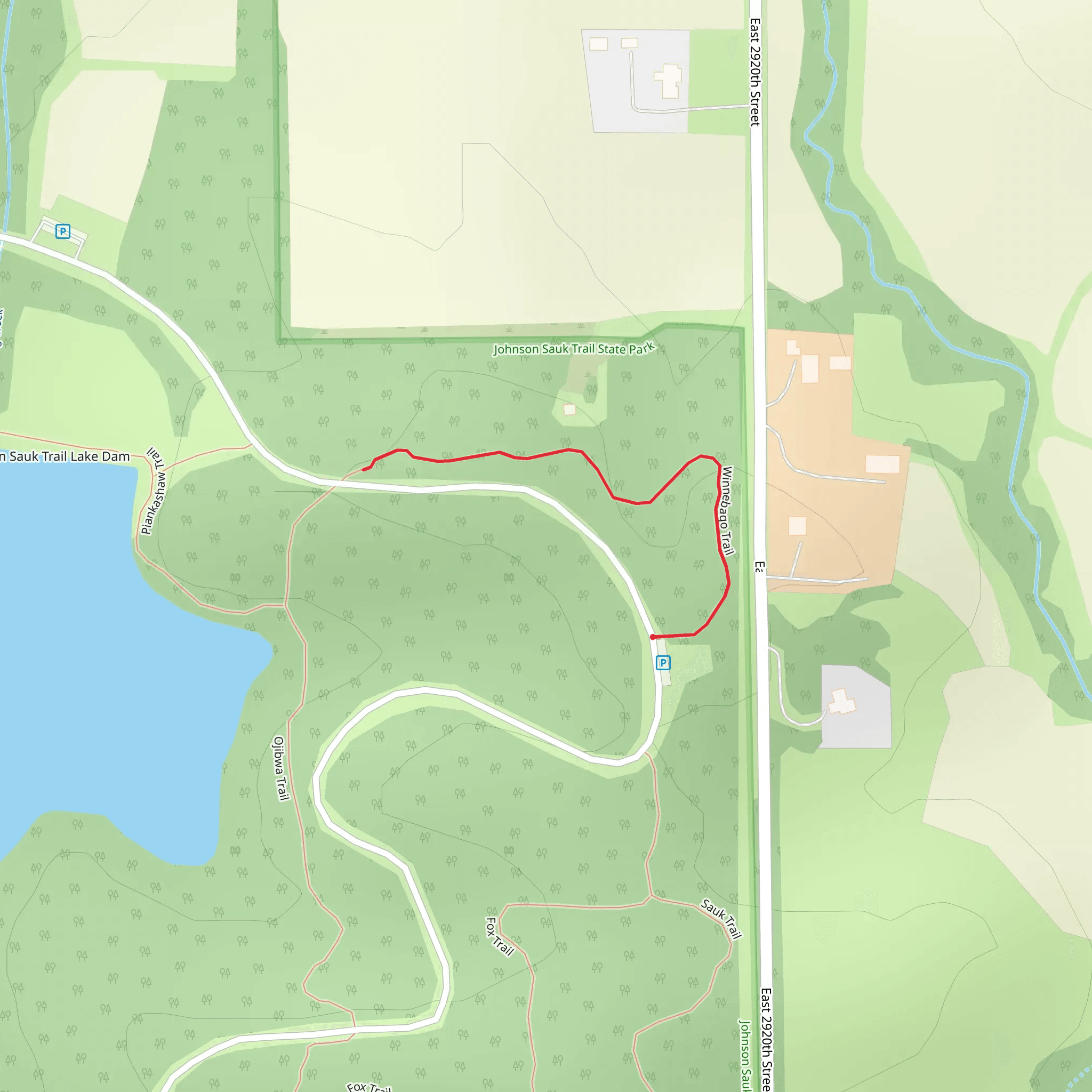 Winnebago Trail mobile static map
